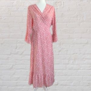 Beautiful Floral Wrap Dress pretty pattern